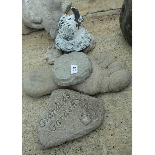 375 - 4 VARIOUS PLAQUES  NO VAT