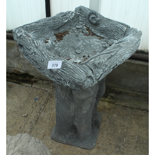 378 - A BIRD BATH  NO VAT