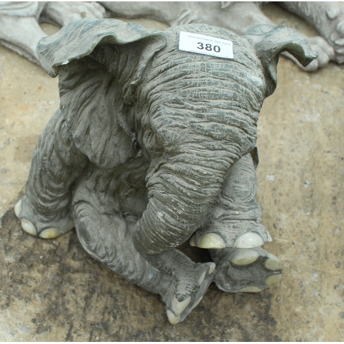 380 - A RESIN ELEPHANT  NO VAT