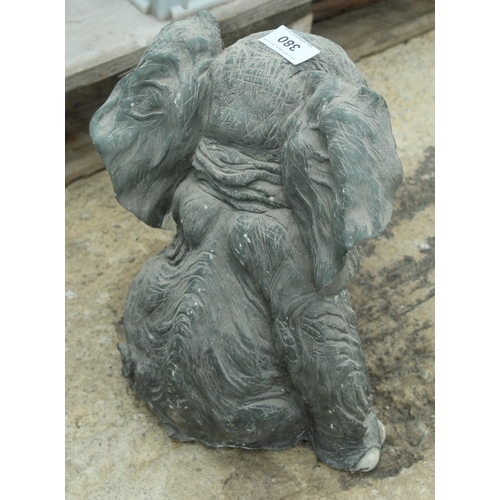 380 - A RESIN ELEPHANT  NO VAT
