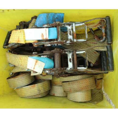 387 - 15 RATCHET AND STRAPS IN YELLOW BOX  NO VAT