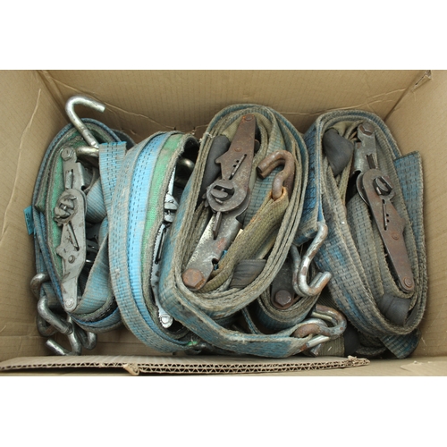388 - A BOX OF RATCHET STRAPS  NO VAT
