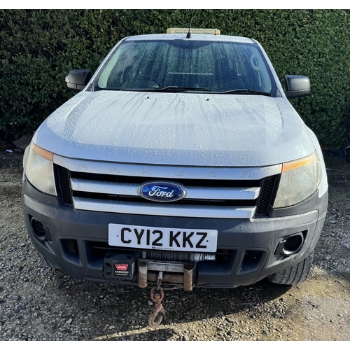 181 - A WHITE FORD RANGER EXTENDED CAD CY12KKZ FIRST REG 2012 MOT 12/01/27 APPROX 113300 MILES DIESEL 2.2 ... 