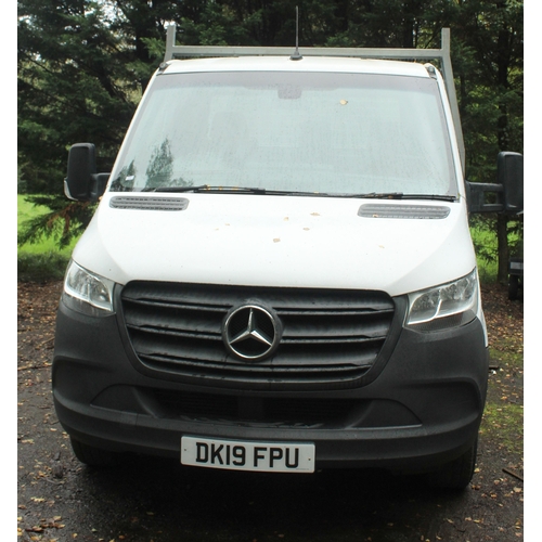 101 - A 2019 MERCEDES FLATBED PICKUP, REGISTRATION NUMBER DK19FPU, APPROX 156000 MILES, MOT UNTIL END OF F... 