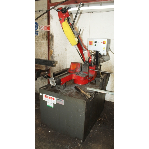 106 - A 2019 BIANCO MOD 420 MAN 1.87KW POWER HACKSAW (3 PHASE) IN GOOD WORKING ORDER WHILST ALL DESCRIPTIO... 