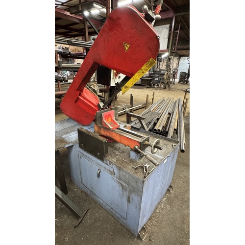 107 - AN APPROX 2016 BIANCO MOD 330  POWER HACKSAW (3 PHASE), IN GOOD WORKING ORDER WHILST ALL DESCRIPTION... 