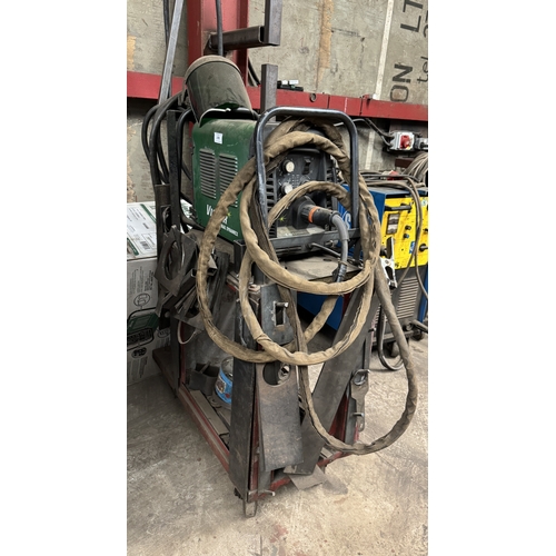 108 - A VICTOR THERMAL DYNAMICS 3 PHASE PLASMA CUTTER ON TROLLEY BASE GOOD WORKING ORDER WHILST ALL DESCRI... 