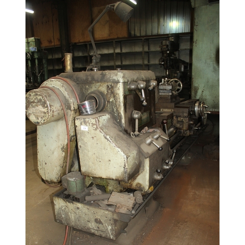 114 - A MITCHELL OF KEIGHLEY 3 PHASE METAL WORKING LATHE GOOD WORKING ORDER WHILST ALL DESCRIPTIONS ARE GI... 