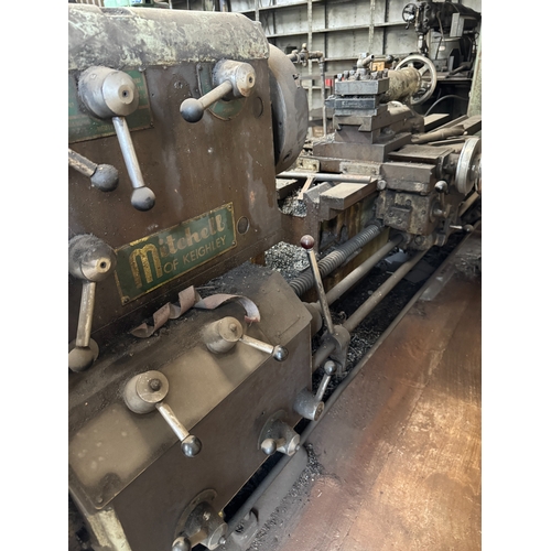 114 - A MITCHELL OF KEIGHLEY 3 PHASE METAL WORKING LATHE GOOD WORKING ORDER WHILST ALL DESCRIPTIONS ARE GI... 