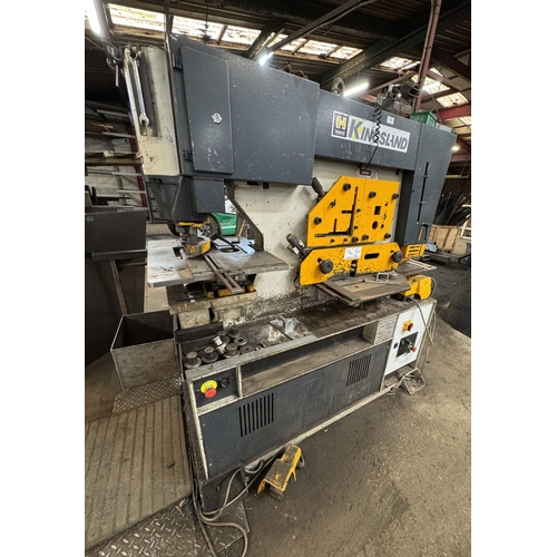 120 - A HACO KINGSLAND 3 PHASE, MULTI 80 METAL WORKING MACHINE, WITH PUNCHING, SHEARING, ANGLE CUTTING, SE... 
