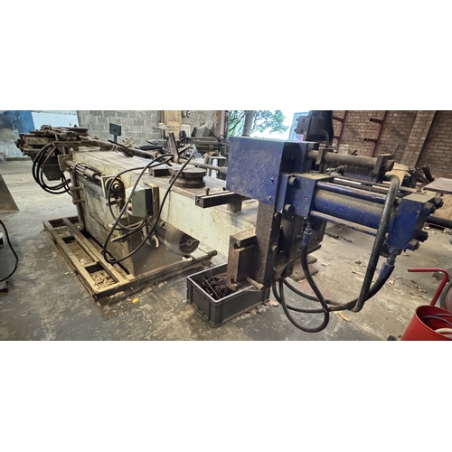 126 - A THREE PHASE HEAVY DUTY METAL TUBE BENDER GOOD WORKING ORDER WHILST ALL DESCRIPTIONS ARE GIVEN IN G... 
