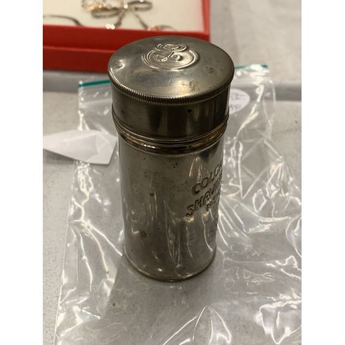 A SMALL COLGATE SHAVING BOTTLE
