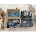 AN ASSORTMENT OF TOOLS TO INCLUDE AN ERBAUER ROUTER WITH CARRY CASE ...