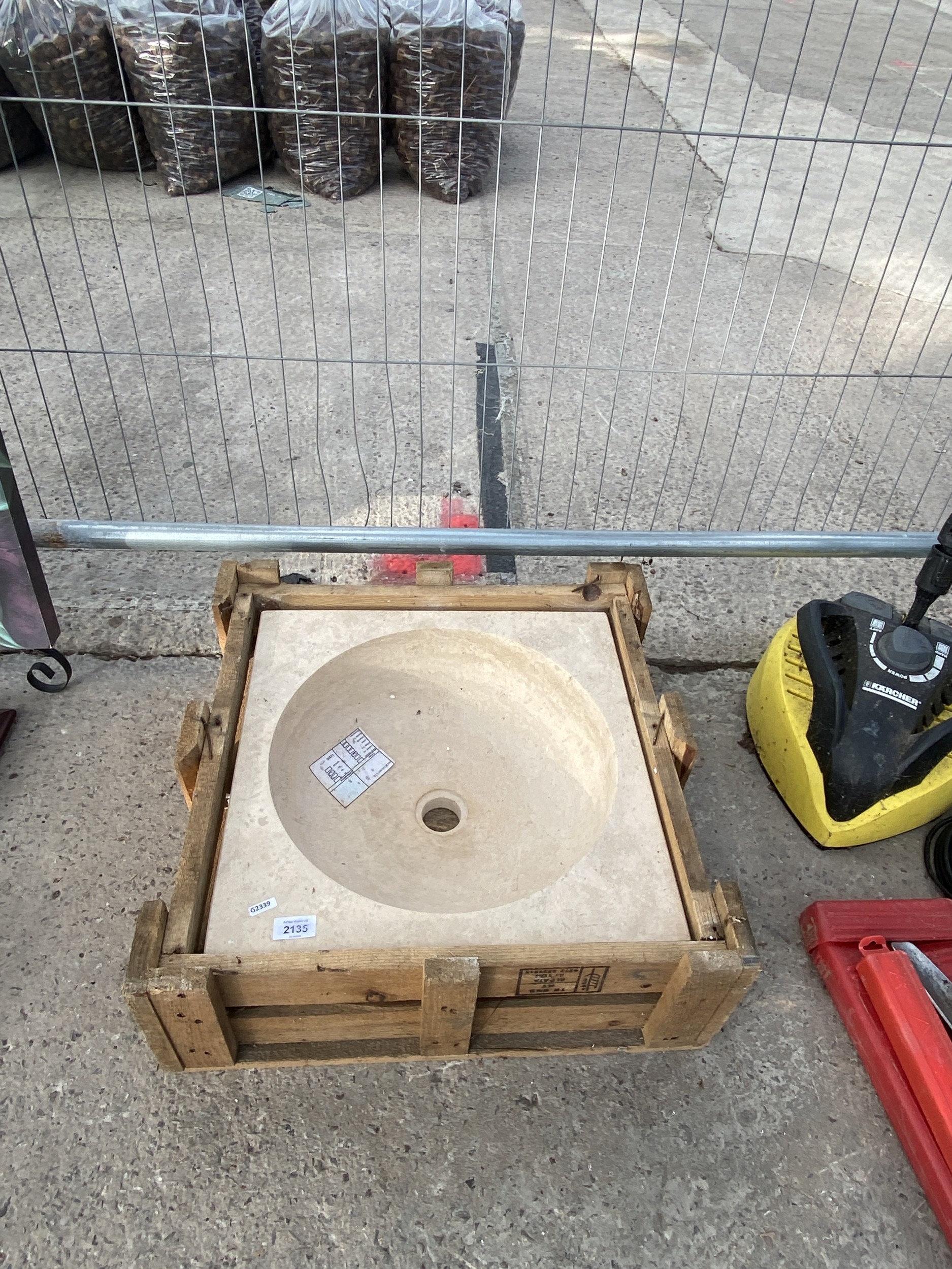 A NEW HEAVY MARBLE SINK