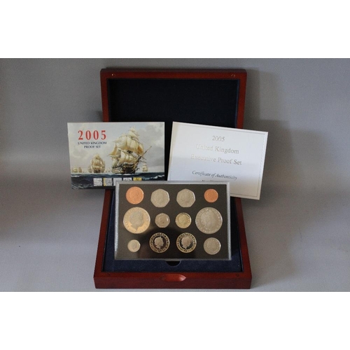 1 - A ROYAL MINT 2005 EXECUTIVE PROOF COLLECTION TWELVE COIN SET, comprising £5 (2), £2 (2), £1, 50p (2)... 