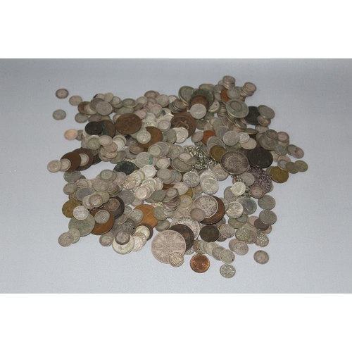 146 - A COLLECTION OF ASSORTED ENGLISH COINAGE FROM MID 19TH CENTURY ONWARDS, to include Victorian, George... 