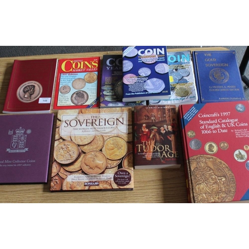 148 - A COLLECTION OF COIN REFERENCE AND GUIDE BOOKS, to include Coincrafts 1997 Standard Catalogue of Eng... 