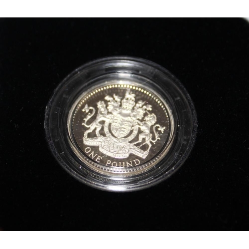 20 - A ROYAL MINT 2003 SILVER PROOF £1 COIN, in original presentation case with COA/Booklet