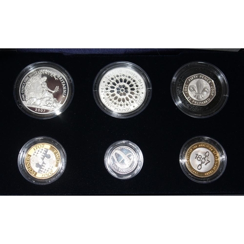 27 - A ROYAL MINT FAMILY SILVER COLLECTION SIX COIN SET, comprising silver proof £5 (2), £2 (2), £1 & 50 ... 