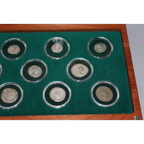 38 - A ROMAN EMPIRE 14 EMPEROR COIN COLLECTION, in original presentation case - See images for all coin i... 