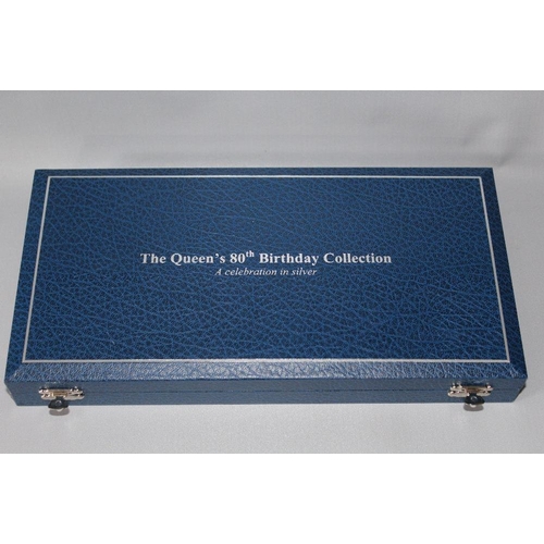 39 - A ROYAL MINT 'THE QUEENS 80TH BIRTHDAY' SILVER PROOF NINE COIN SET AND FOUR MAUNDY COINS, comprising... 