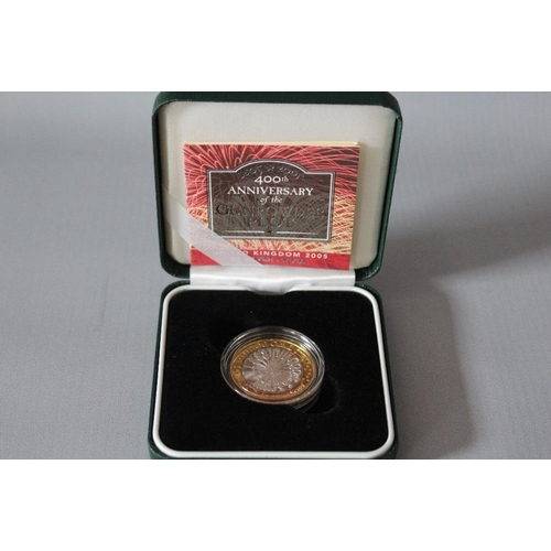 49 - A ROYAL MINT '400TH ANNIVERSARY OF THE GUNPOWDER PLOT' SILVER PROOF £2 COIN, with COA/Booklet, in or... 