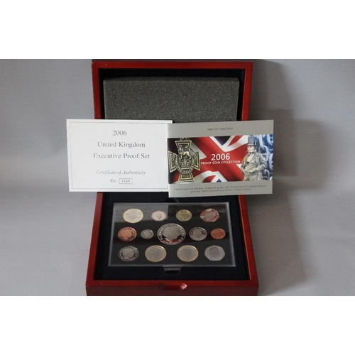 50 - A ROYAL MINT 2006 EXECUTIVE PROOF COLLECTION THIRTEEN COIN SET, comprising £5, £2 (3), £1, 50 pence ... 