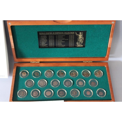 61 - A ROMAN EMPIRE 20 EMPEROR COLLECTION TWENTY COIN SET, with COA, in original presentation casewith ou... 