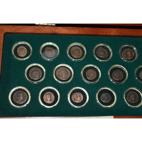 61 - A ROMAN EMPIRE 20 EMPEROR COLLECTION TWENTY COIN SET, with COA, in original presentation casewith ou... 