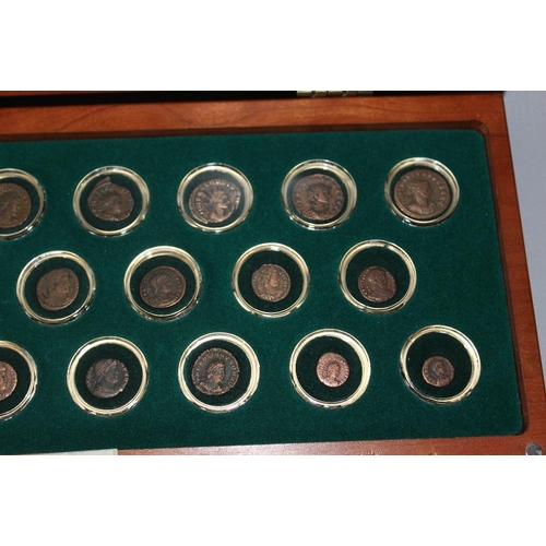 61 - A ROMAN EMPIRE 20 EMPEROR COLLECTION TWENTY COIN SET, with COA, in original presentation casewith ou... 