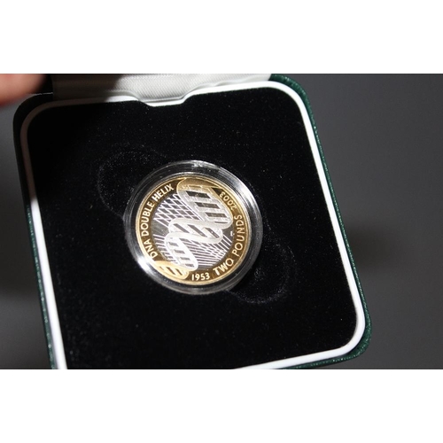 75 - A ROYAL MINT SILVER PROOF 'DNA CELEBRATING THE FIFTIETH ANNIVERSARY OF THE DOUBLE HELIX DISCOVERY' £... 