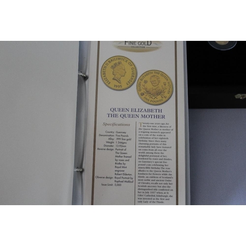 78 - A ROYAL MINT THE PRECIOUS FINE GOLD COLLECTION GOLD PROOF TWELVE COIN SET, with COA/Booklet, in orig... 