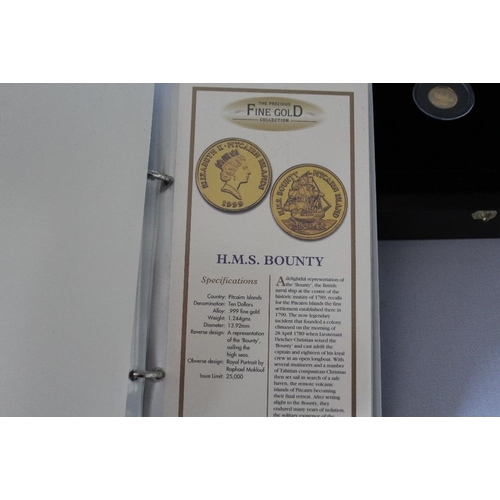 78 - A ROYAL MINT THE PRECIOUS FINE GOLD COLLECTION GOLD PROOF TWELVE COIN SET, with COA/Booklet, in orig... 