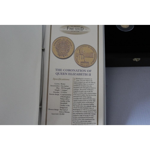 78 - A ROYAL MINT THE PRECIOUS FINE GOLD COLLECTION GOLD PROOF TWELVE COIN SET, with COA/Booklet, in orig... 