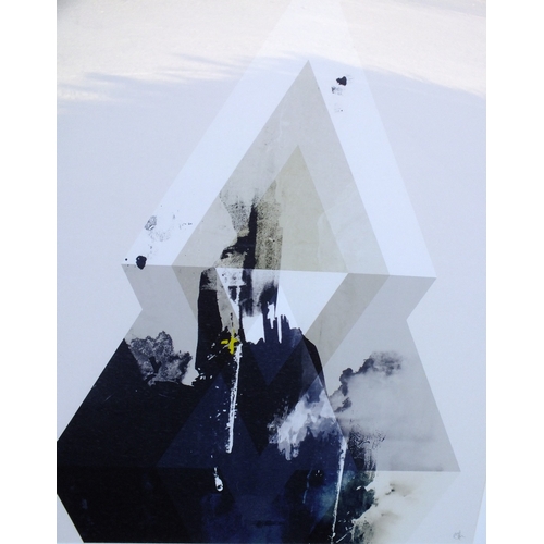 3 - KING & McGAW FRAMED AND GLAZED MODERN PRINT, BREAKTHROUGH BY MICHELLE COLLINS - OVERALL 113.5 CM X 8... 