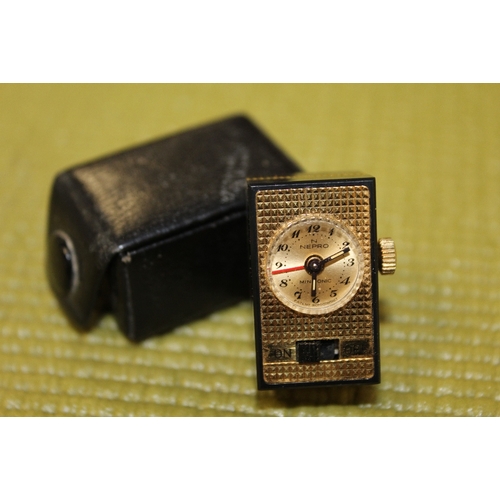 1961年製 NEPRO スイス製 世界最小のミニ目覚まし時計 入手困難 SEIKO