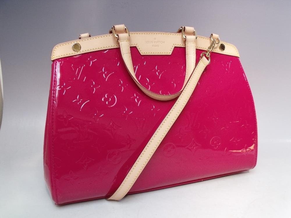 Brand New 2014 Louis Vuitton Alma MM in Vernis Leather Indian Rose