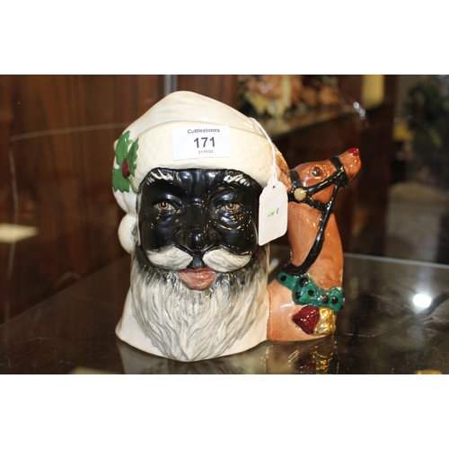171 - ROYAL DOULTON CHARACTER JUG - BLACK SANTA CLAUS 'NOT PRODUCED FOR SALE', stamped to base 'THE PROPER... 
