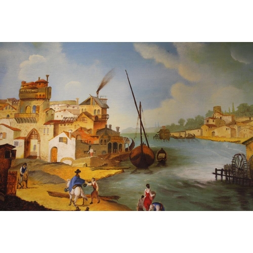 21 - A COLLECTION OF UNFRAMED OIL PAINTINGS TO INCLUDE PORTRAIT STUDIES, LANDSCAPES ETC - LARGEST 60.5 CM... 