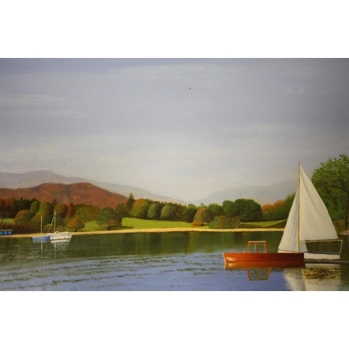 34 - A COLLECTION OF UNFRAMED OIL ON BOARD PAINTINGS OF HARBOUR SCENES, SOME SIGNED N K DAY