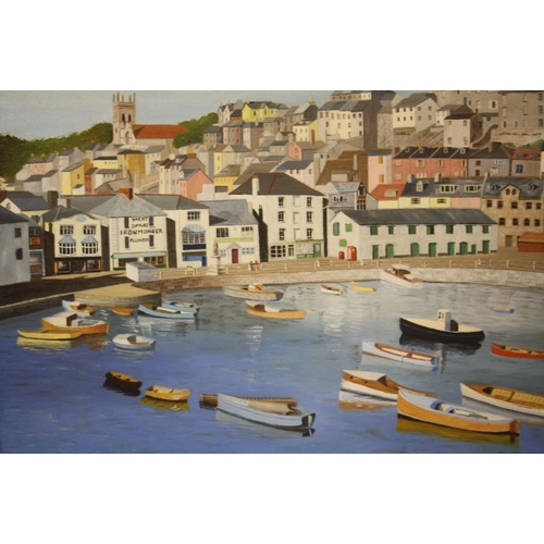 34 - A COLLECTION OF UNFRAMED OIL ON BOARD PAINTINGS OF HARBOUR SCENES, SOME SIGNED N K DAY