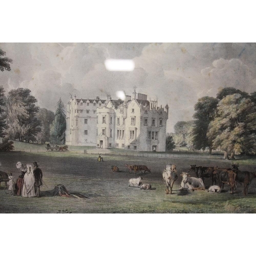 6 - A 20TH CENTURY GOUACHE OF A MODERNIST LANDSCAPE WITH TREES BY LAURA HARRIS TOGETHER WITH A FRAMED AN... 