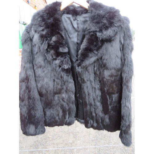 77 - TWO VINTAGE CONEY FUR JACKETS (Both size 38