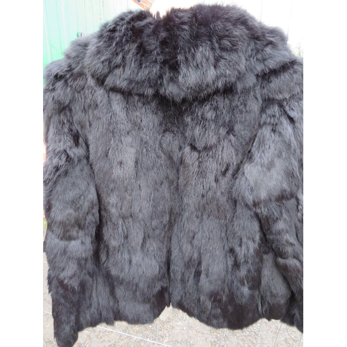 77 - TWO VINTAGE CONEY FUR JACKETS (Both size 38