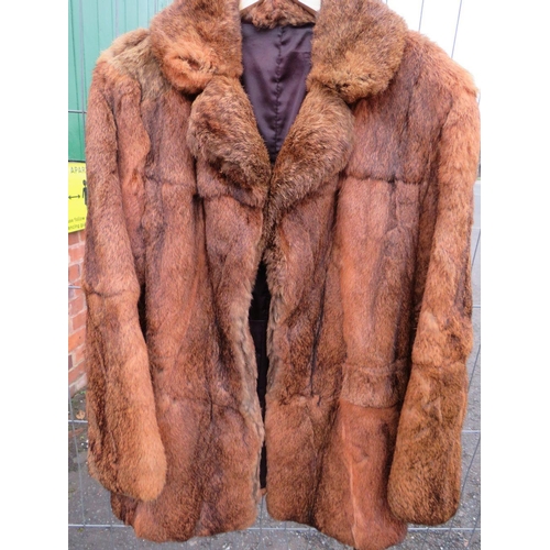 77 - TWO VINTAGE CONEY FUR JACKETS (Both size 38