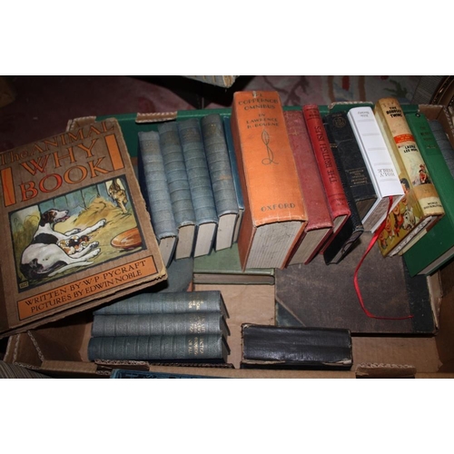 113 - THREE BOXES OF ASSORTED BOOKS