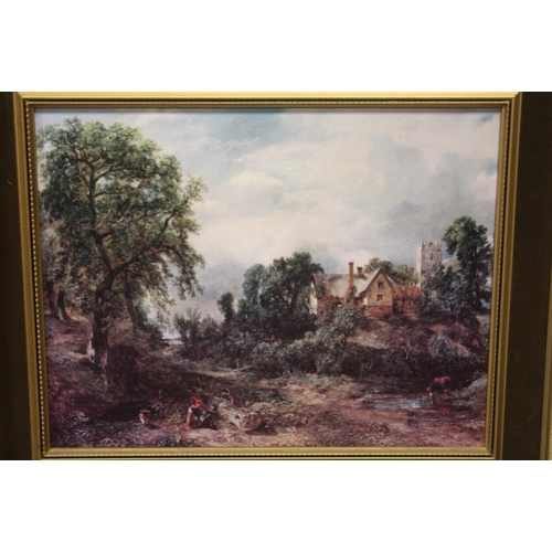 65 - A BOX OF ASSORTED PRINTS TO INCLUDE GILT FRAMED EXAMPLES