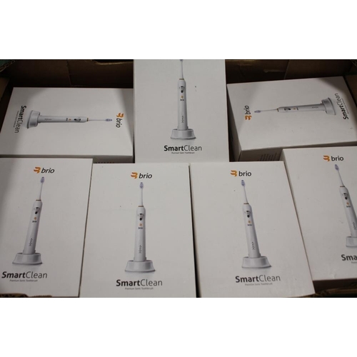 92 - A TRAY OF BOXED BRIO SMARTCLEAN ELECTRIC TOOTHBRUSHES