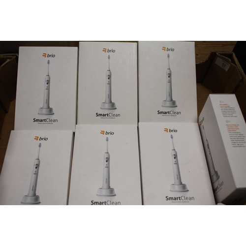 93 - A TRAY OF BOXED BRIO SMARTCLEAN ELECTRIC TOOTHBRUSHES