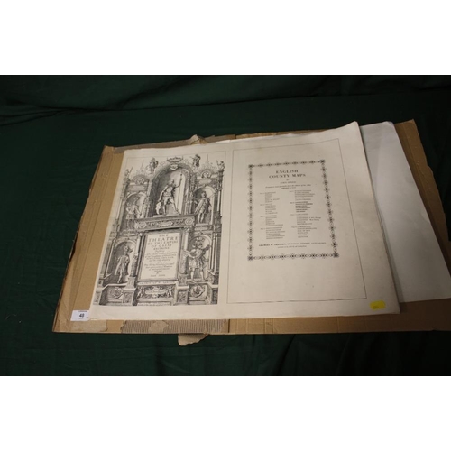 48 - A COLLECTION OF FACSIMILE MAPS BY JOHN SPEED